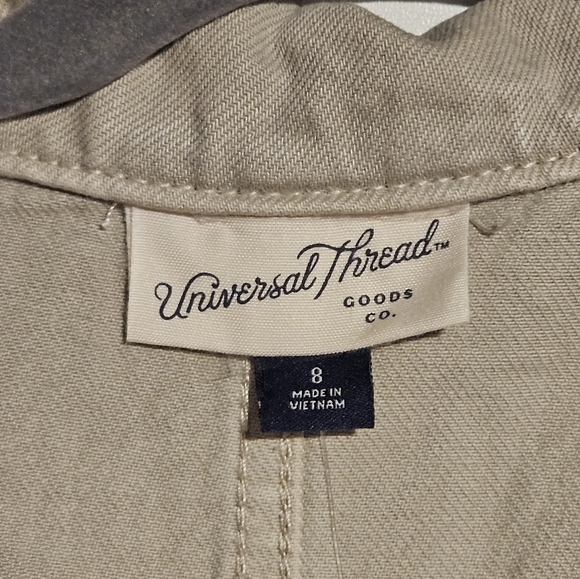 Universal Thread Ecru Utility Jumpsuit Size 8 - Picture 3 of 16